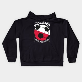 Poland Flag Soccer Football Team Kids Hoodie